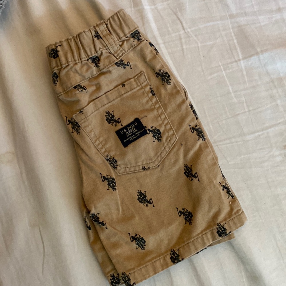 Little boys khaki shorts. Hardly worn. US Polo